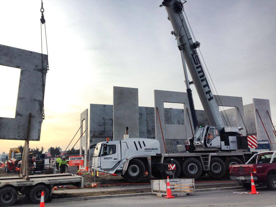 Our builders working Wigram Park Commercial Construction Project in Christchurch